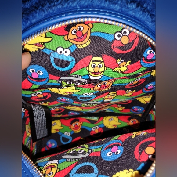 Cookie Monster Loungefly Mini Backpack - Picture 8 of 11